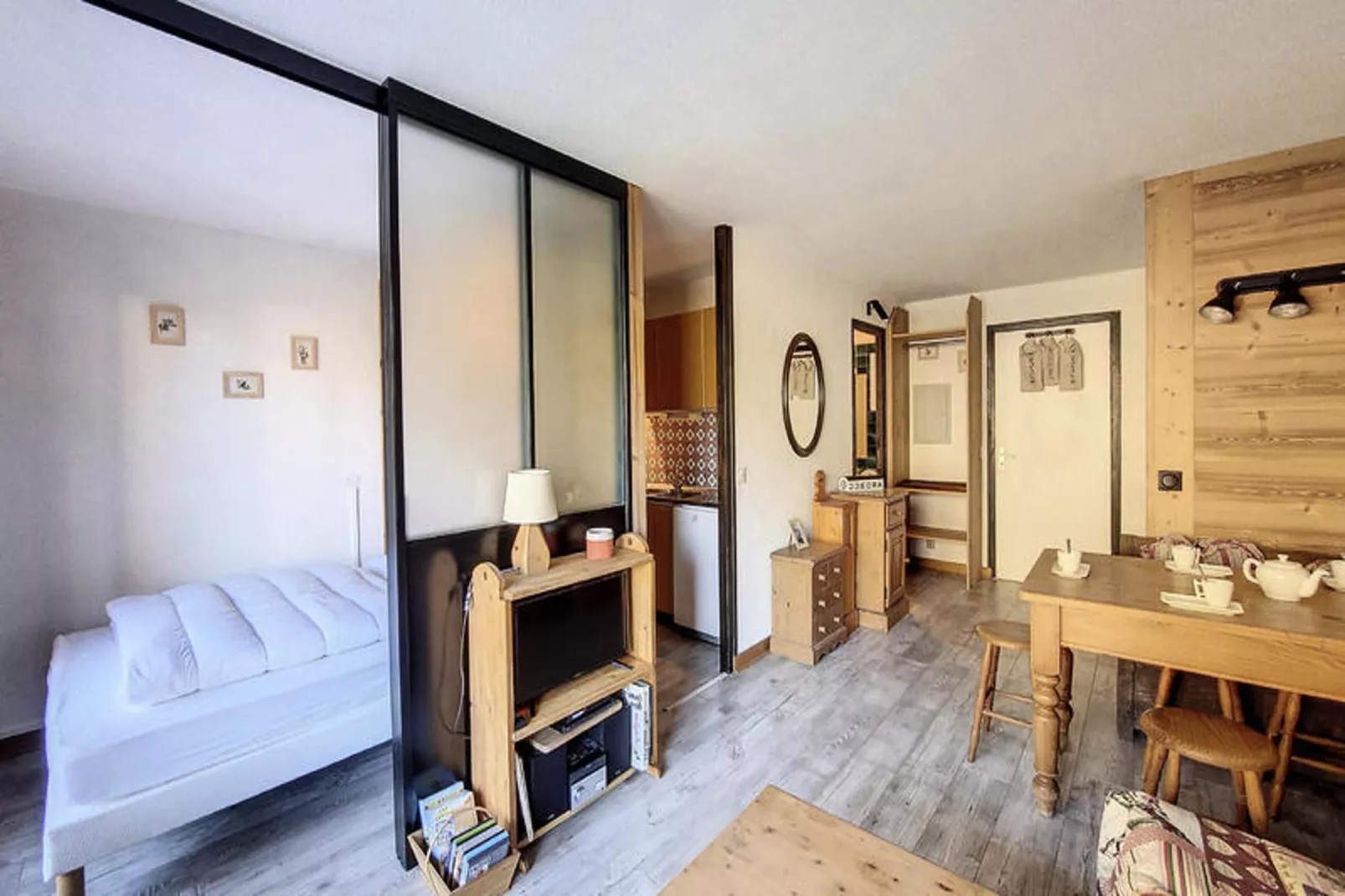 Appartements à Saint Jean d'Aulps-Woonkamer