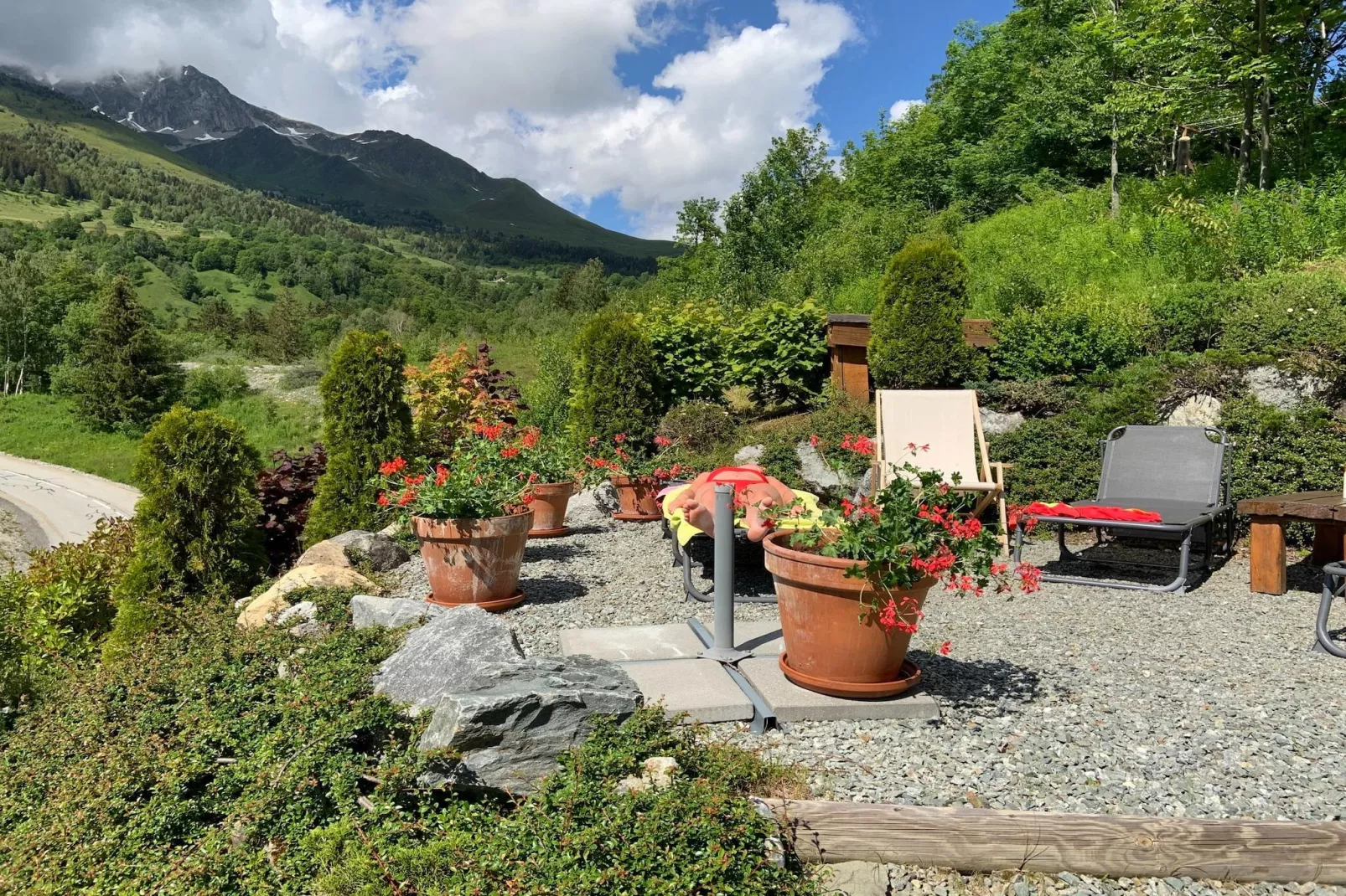 Chalet 3 - SAINT-FRANÇOIS-LONGCHAMP-Tuinen zomer