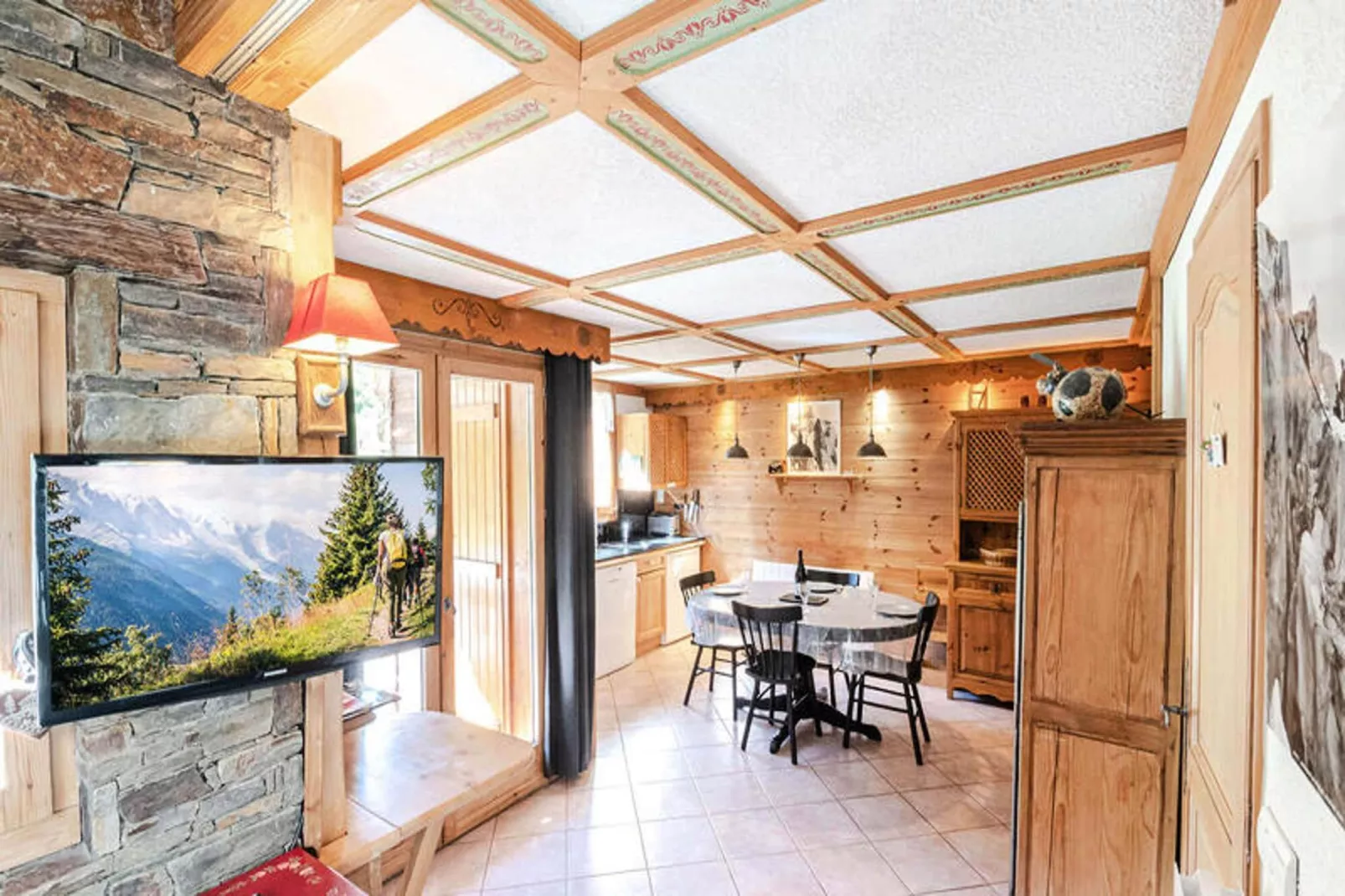 Chalets Des Bois-Woonkamer