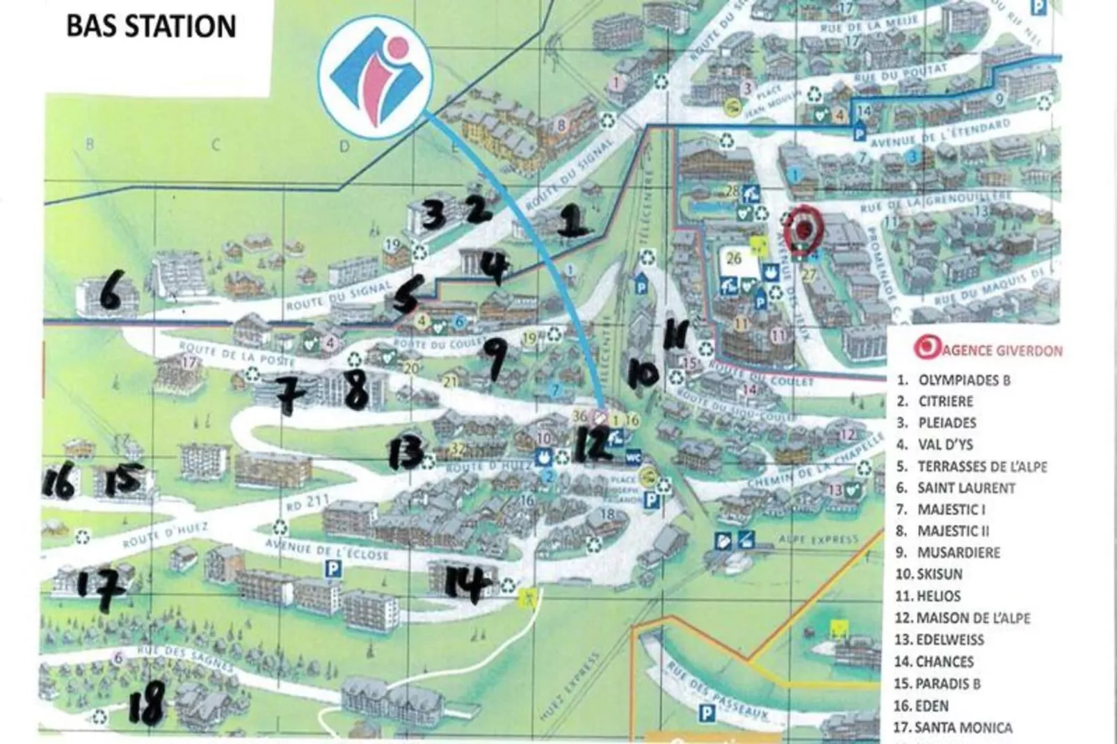 Résidence Skisun - Buitenkant zomer