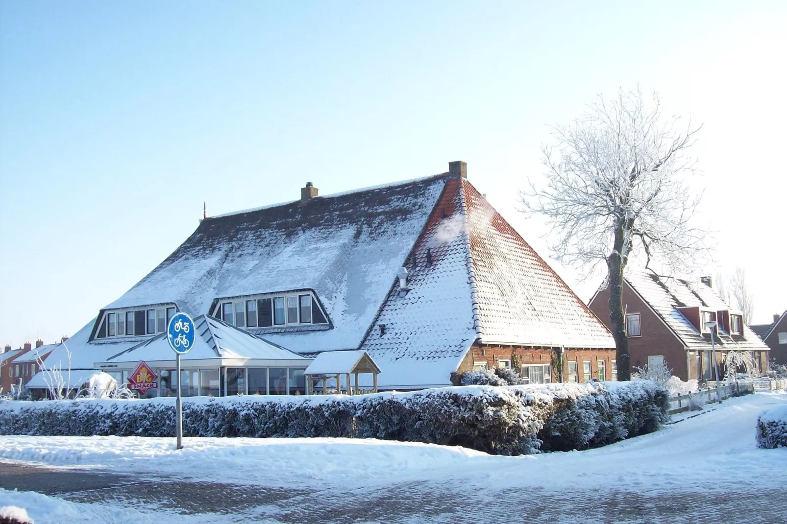 De Vakantie boerderij-Exterieur winter