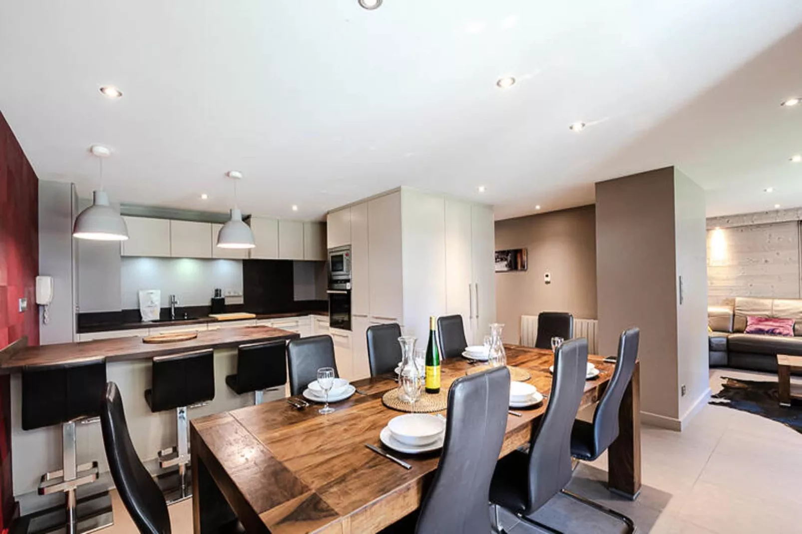 Résidence Espace Montagne-Eetkamer