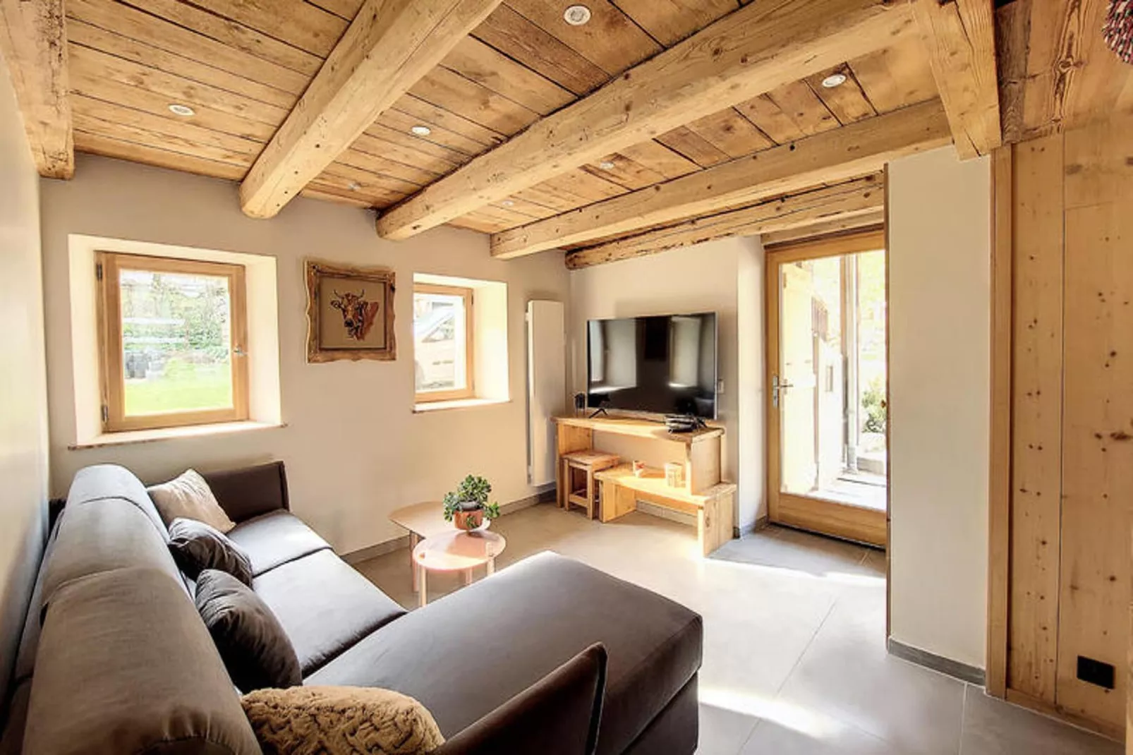 Appartements à Saint Jean d'Aulps-Woonkamer