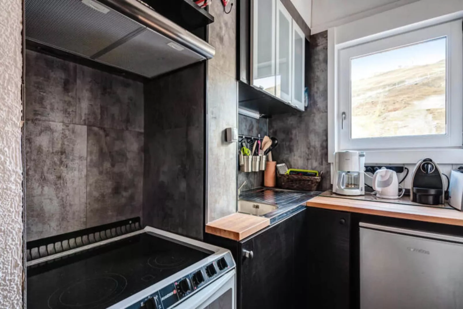 Appartement à Tignes avec accès direct aux pistes-Keuken