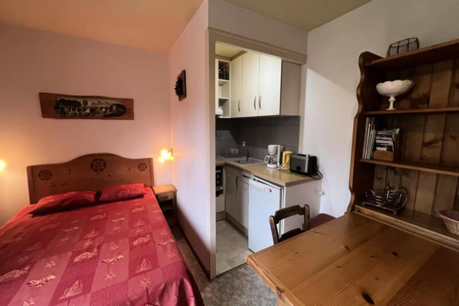 Studio à La Clusaz-Slaapkamer