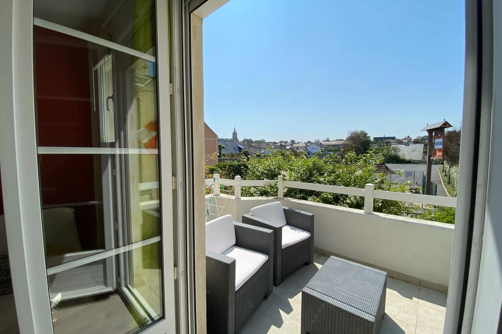 Holiday flat Bisquine Arromanches-les-Bains-Uitzicht zomer