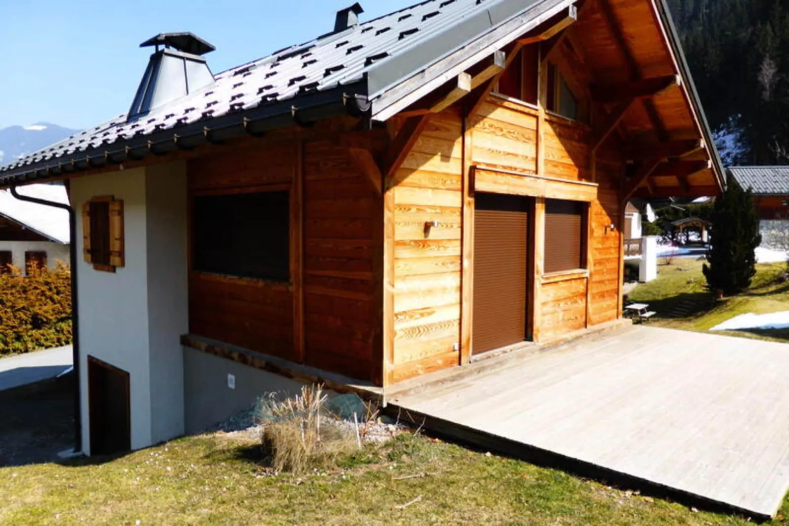 Chalet Champelet-Buitenkant zomer