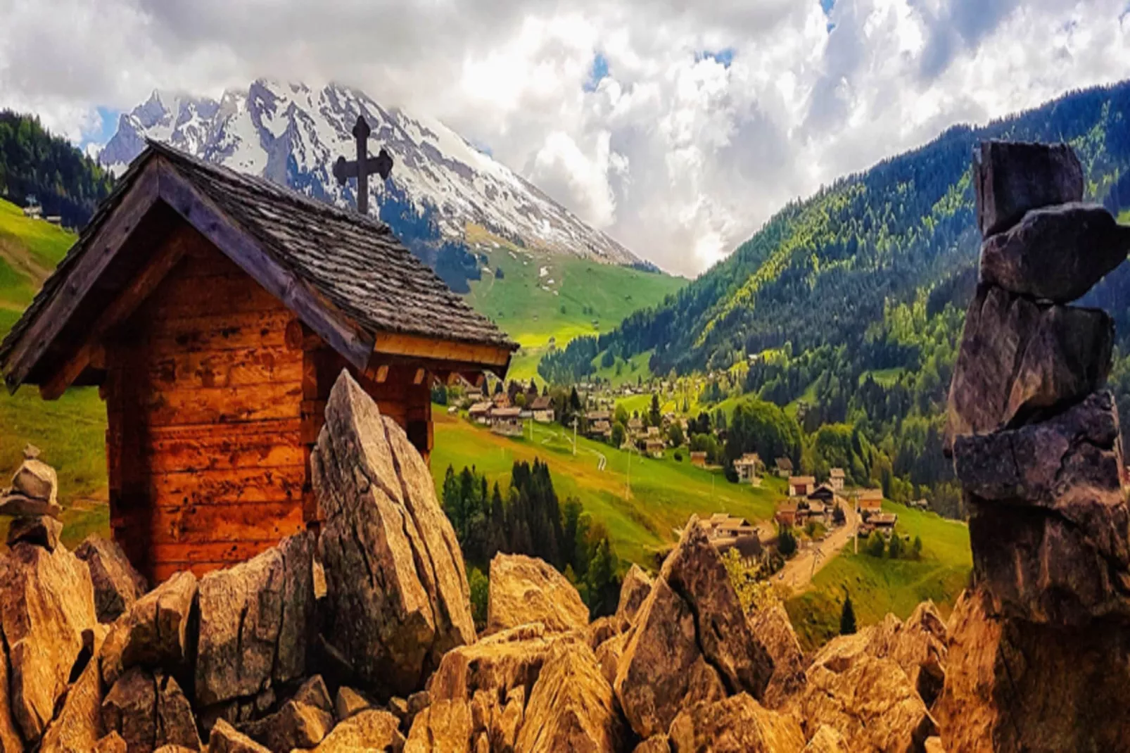 Résidence Aravis 1500-Uitzicht zomer