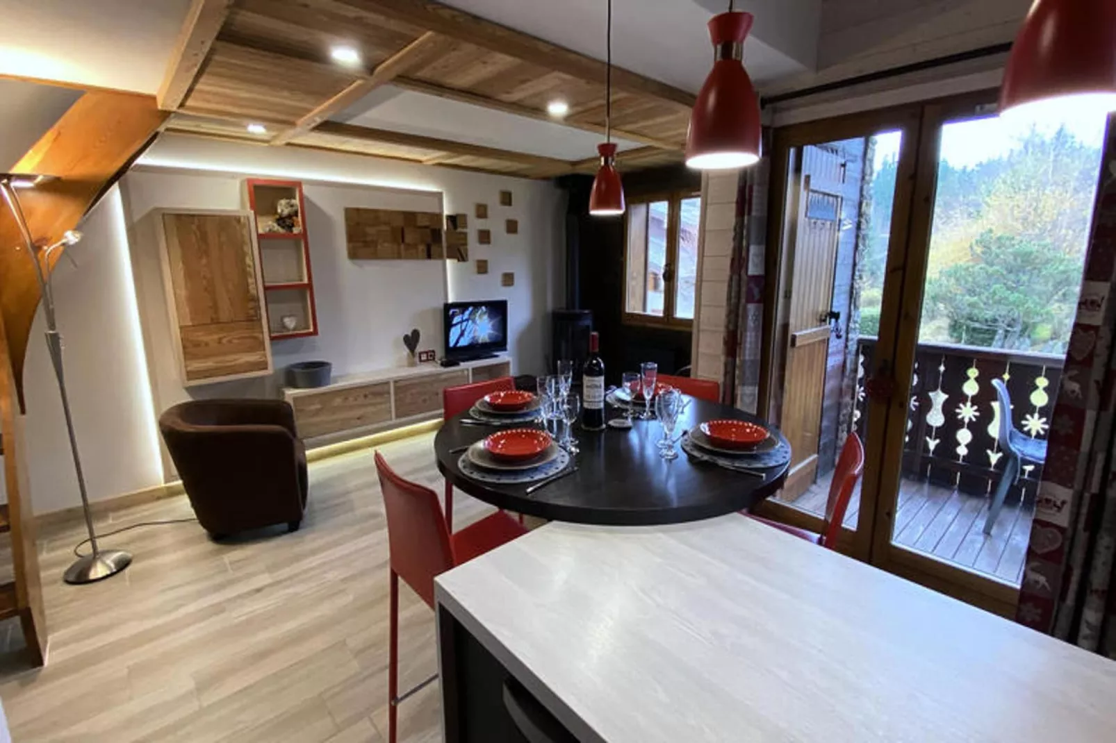 Chalets Des Bois-Eetkamer