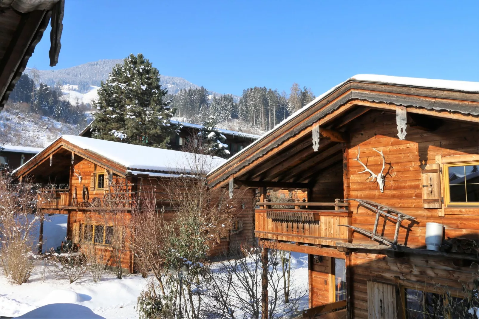 Chalets Almdorf Zillertal Fügen-Haus 6 Personen-Exterieur winter