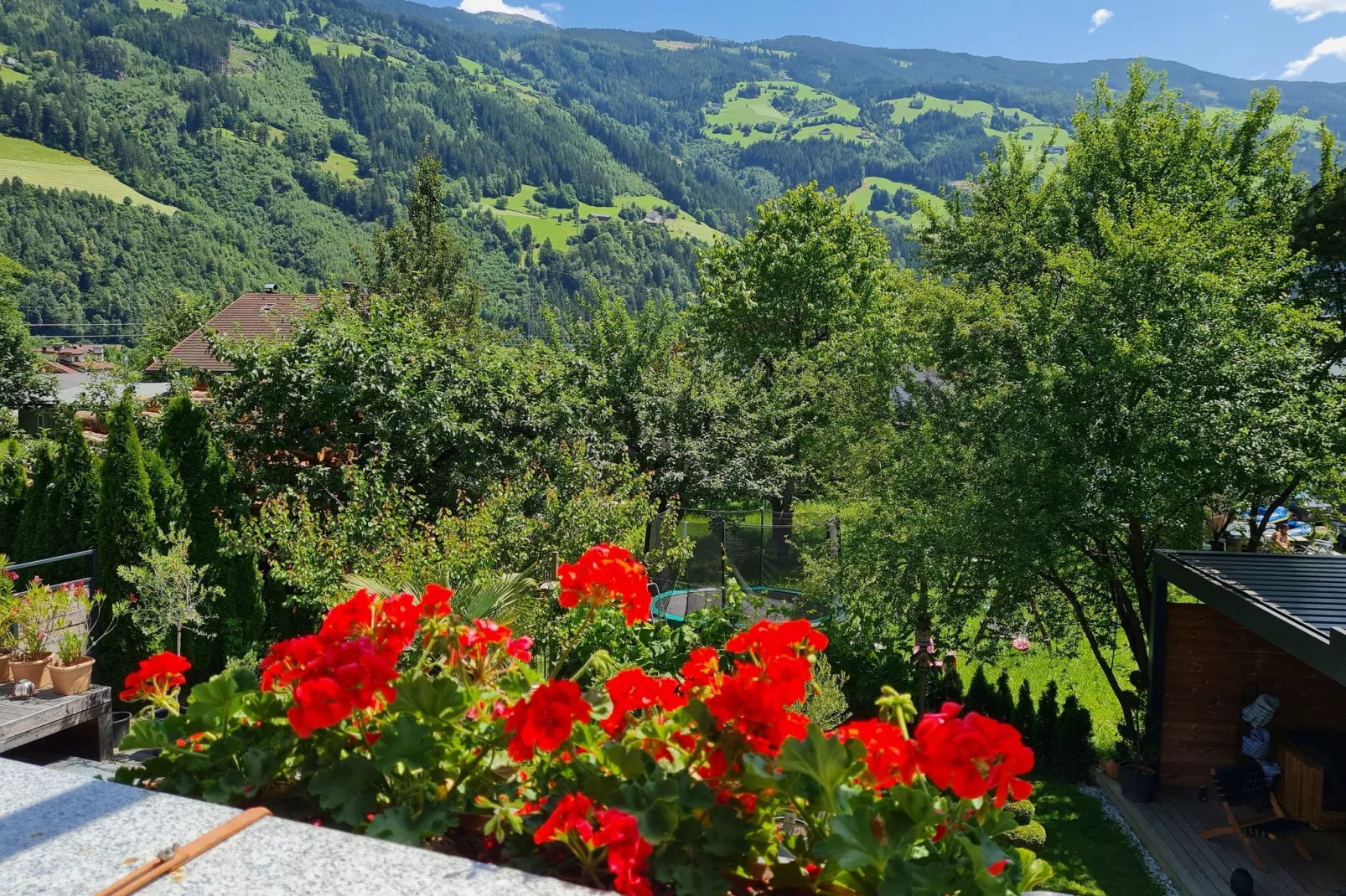 Ferienwohnung Keiler Aschau-Uitzicht zomer