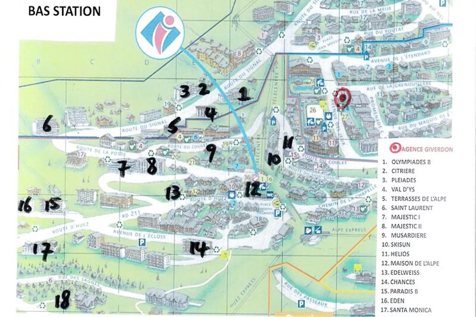 Résidence Olympiades B-Terrasbalkon