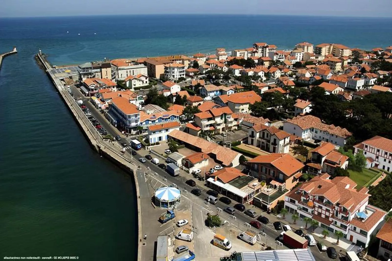 Résidence Cap Sud-Gebieden zomer 1km