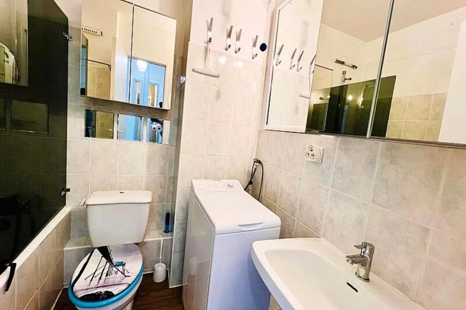 Résidence Dunes-Badkamer