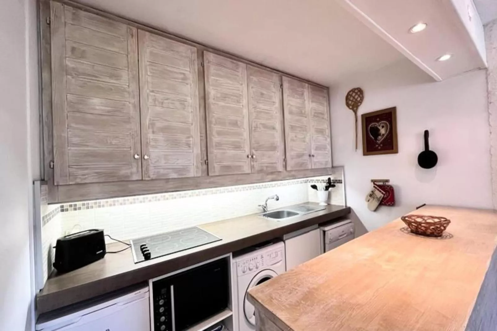 Nid Douillet Au Pied Des Pistes Avec Jardin-Keuken