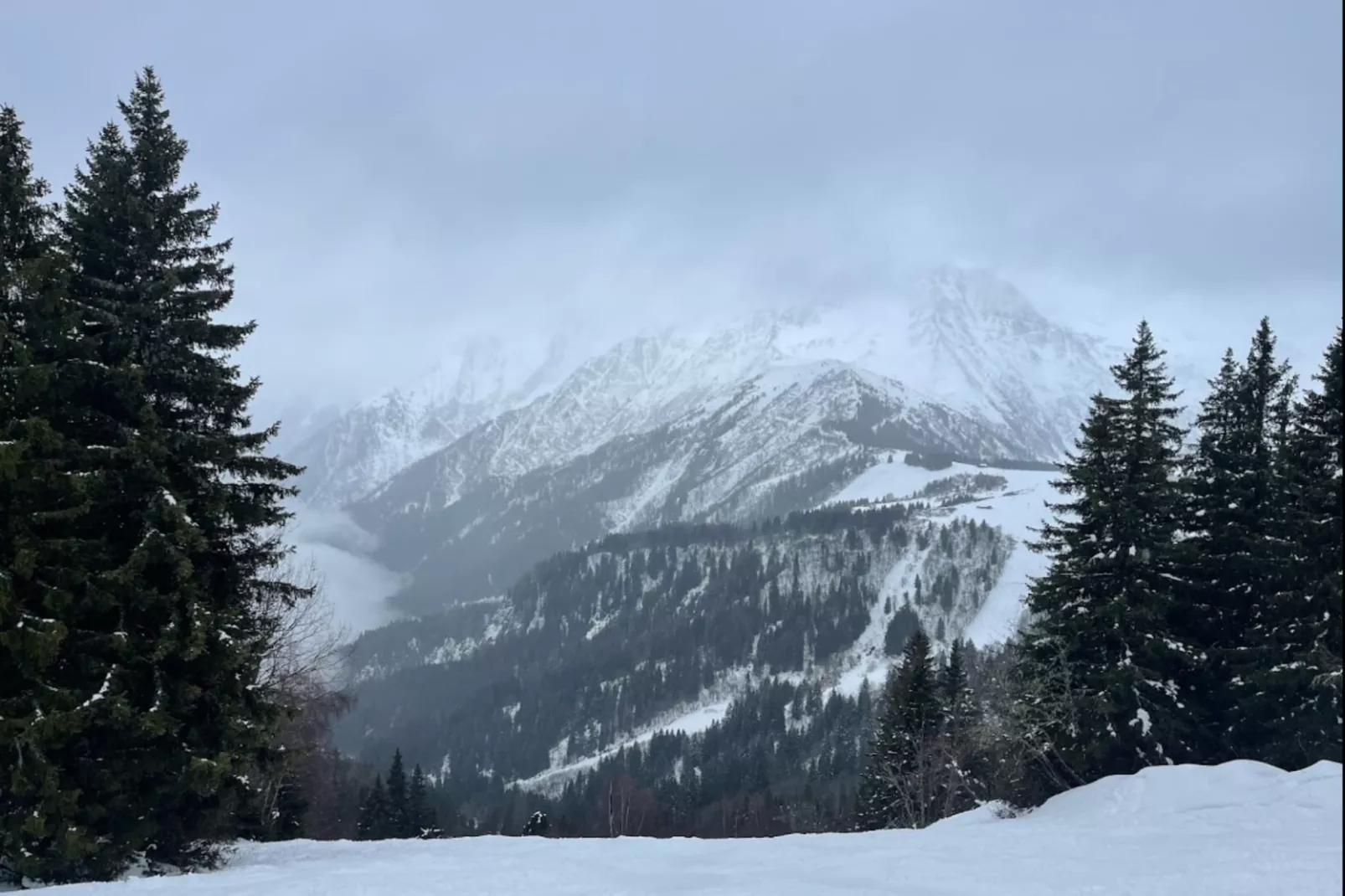 Chalets Alpages-Gebied winter 5km