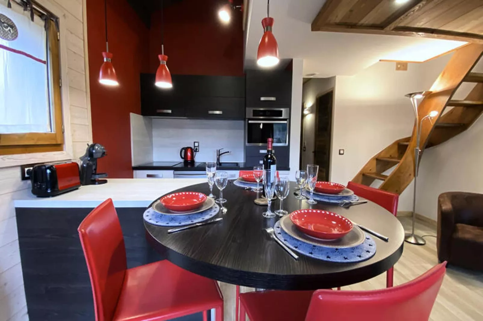 Chalets Des Bois-Eetkamer