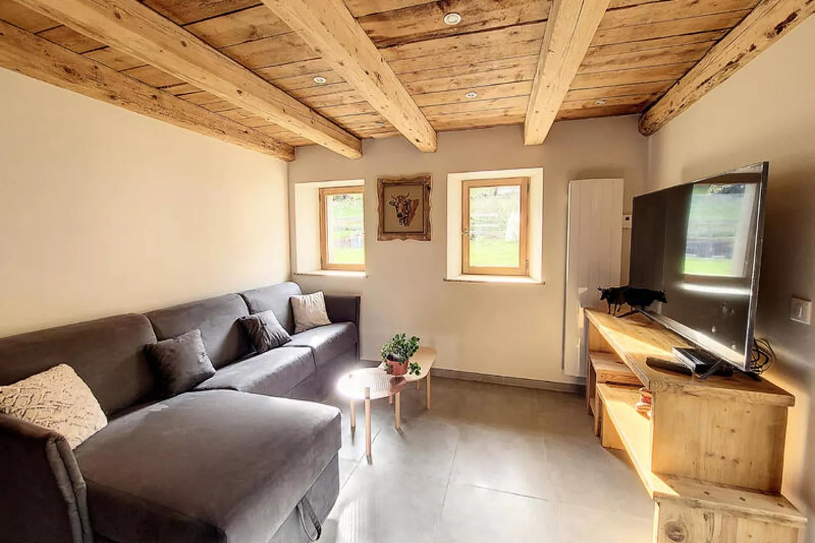 Appartements à Saint Jean d'Aulps-Woonkamer