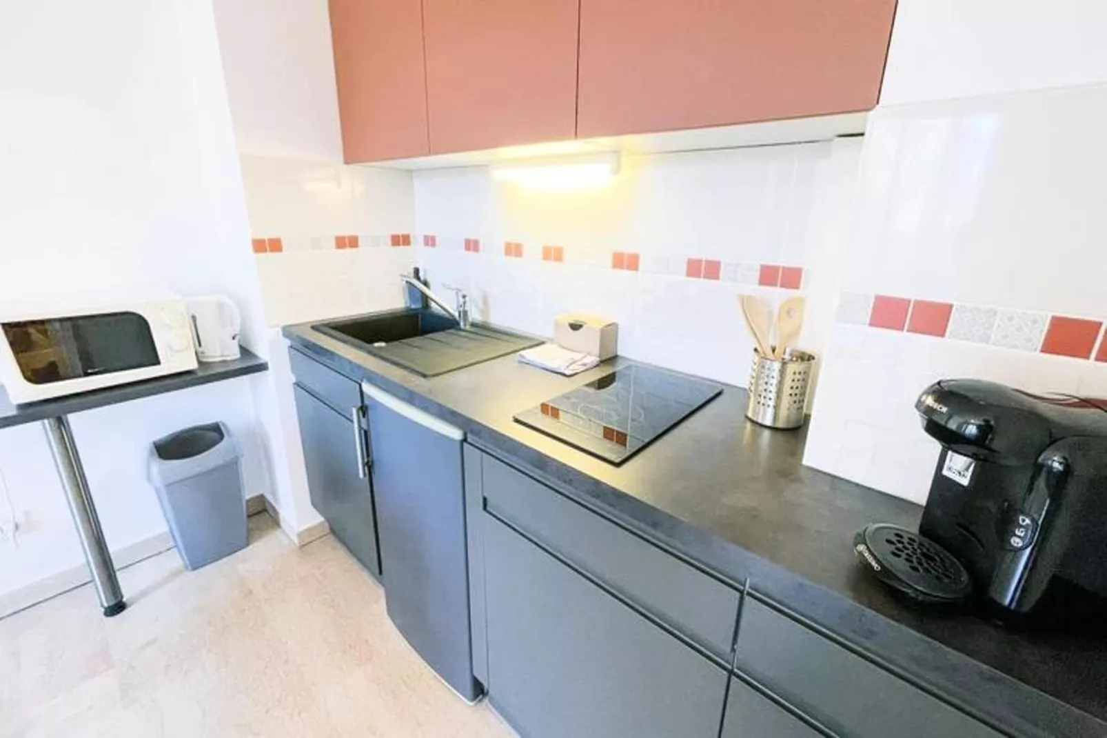 La Pause Grenobloise  - Studio - Balcon-Keuken