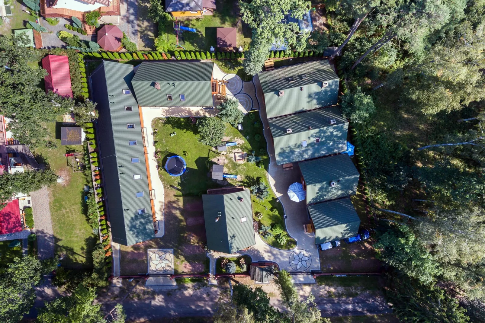 Holiday complex Pobierowo-Doppelhaus 4 i 2-Buitenkant zomer