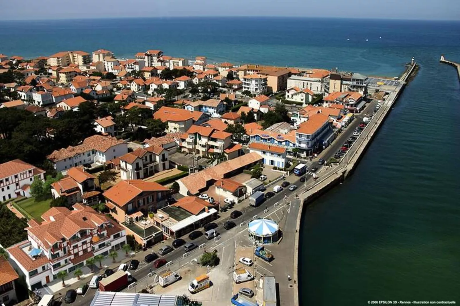 Résidence Cap Sud-Gebieden zomer 1km