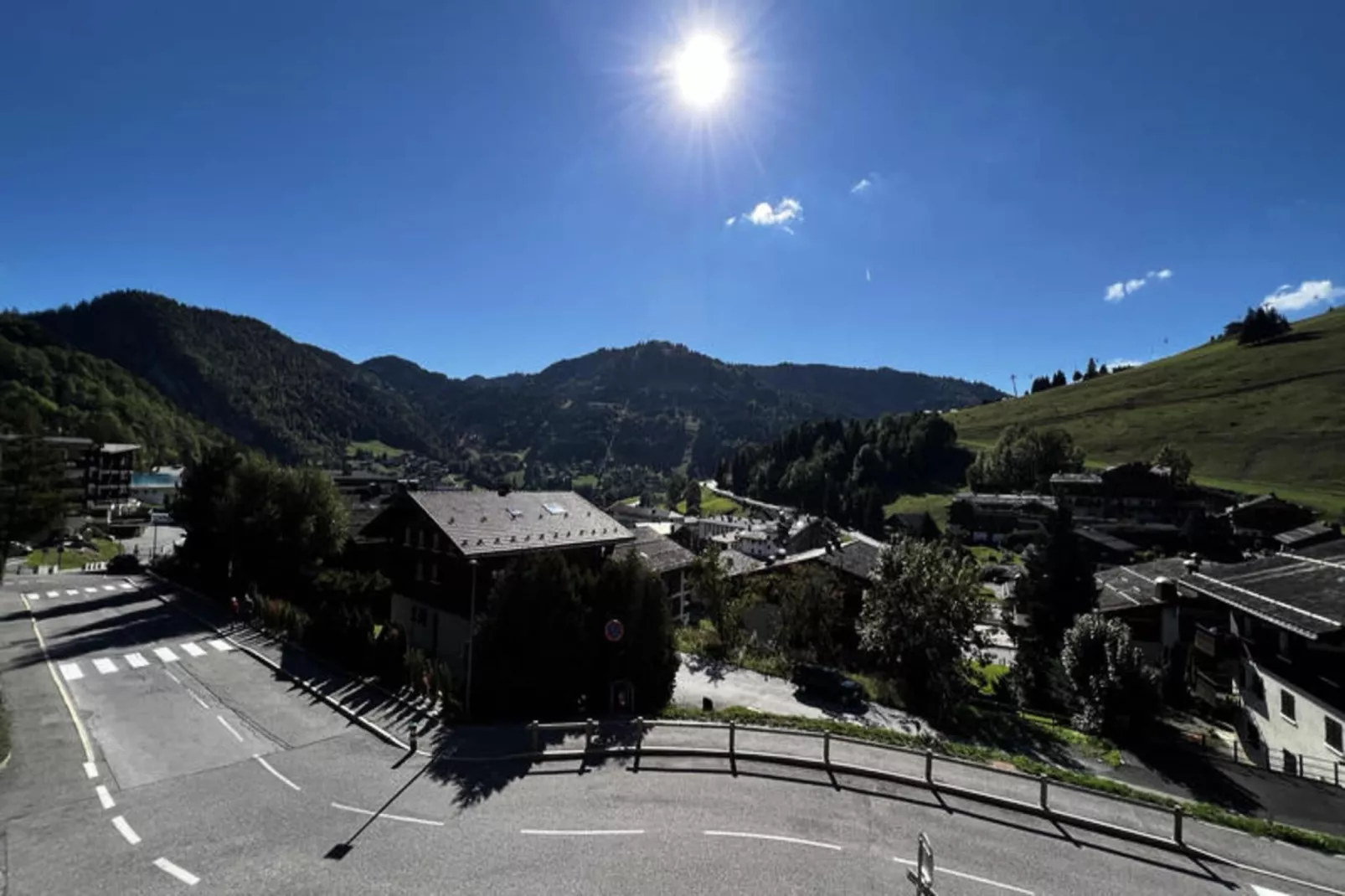 Studio à La Clusaz-Uitzicht zomer