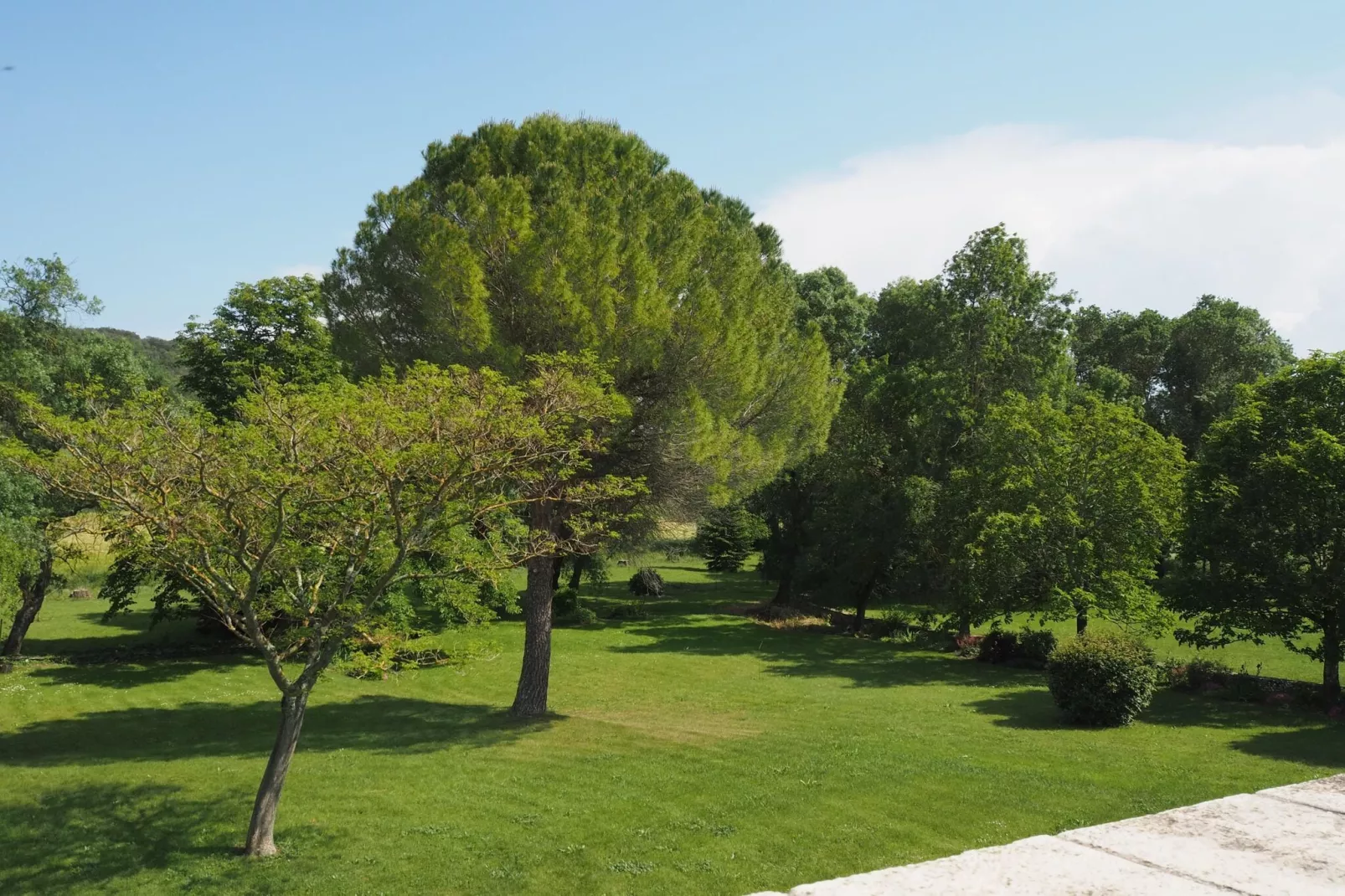 Doppelhaushälfte in Lussan / Le Lilas-Tuinen zomer