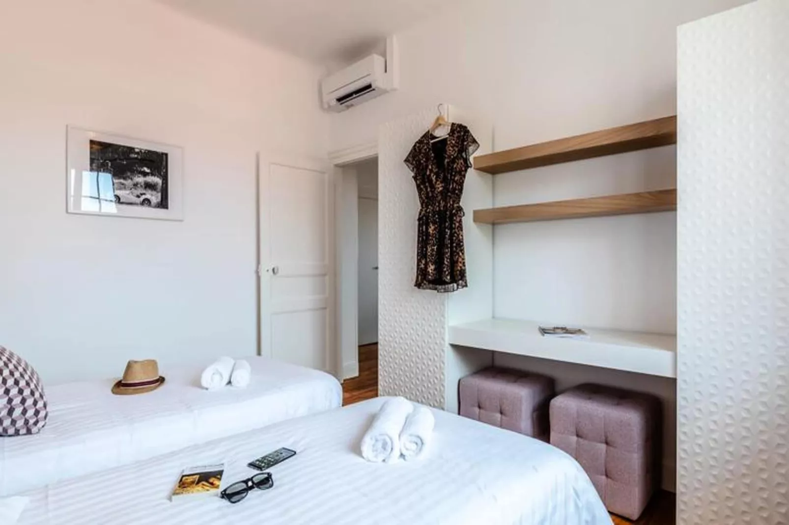 Superbe Appartement Plein De Charme Avec Balcon, 2ch, &agrave; 5min De La Plage-Slaapkamer