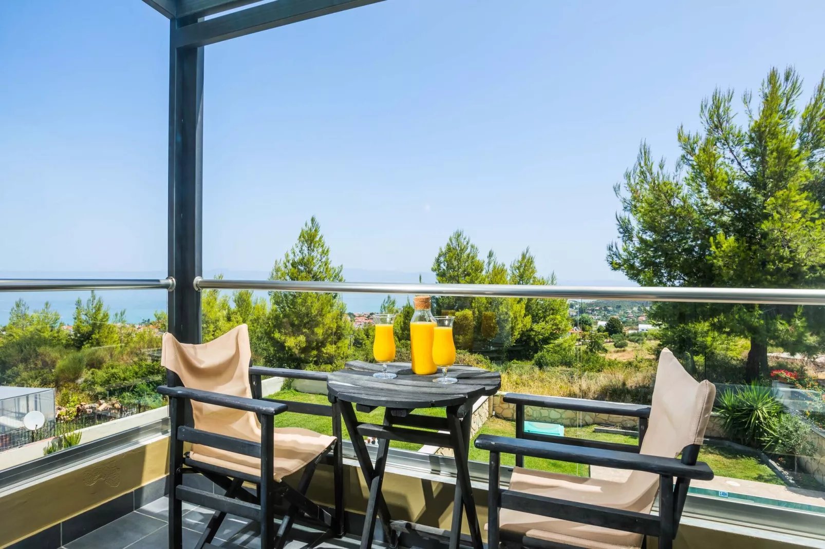 Holiday homes Sunny Villas Resort and SPA, Chanioti-SPA VILLA (1 BEDROOM)-Uitzicht zomer