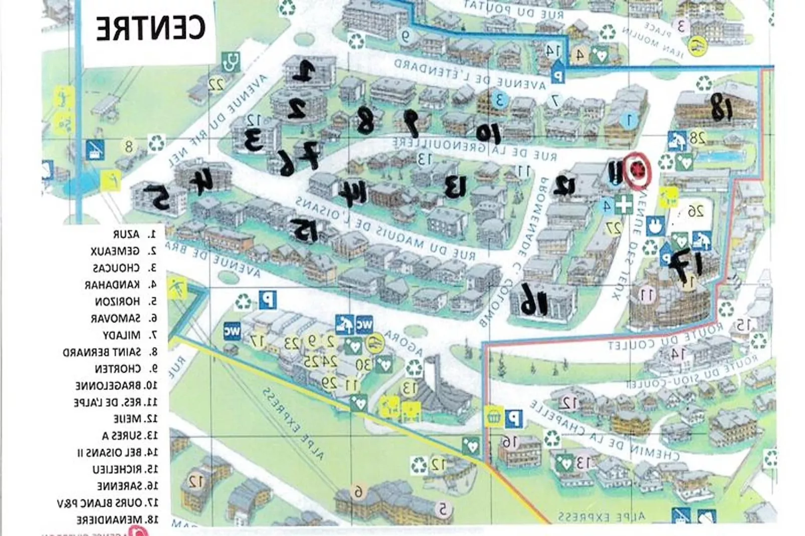 Résidence Menandiere-Faciliteiten