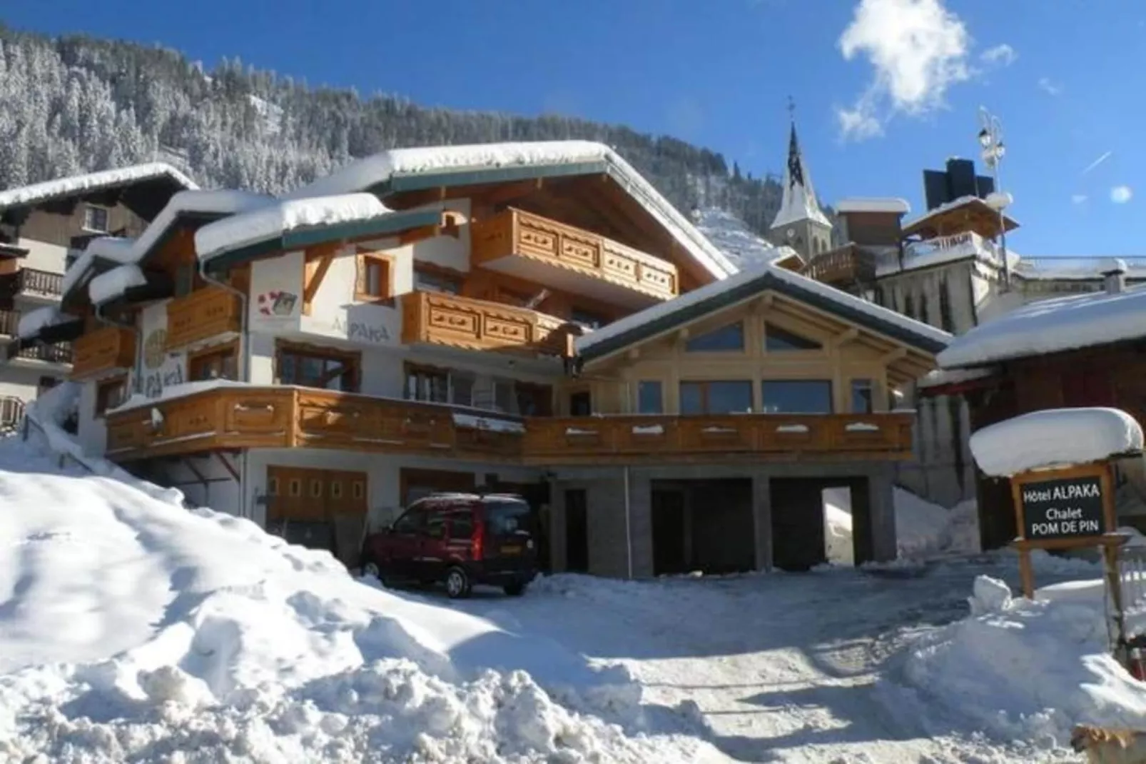 Résidence Alpages-Gebied winter 1km