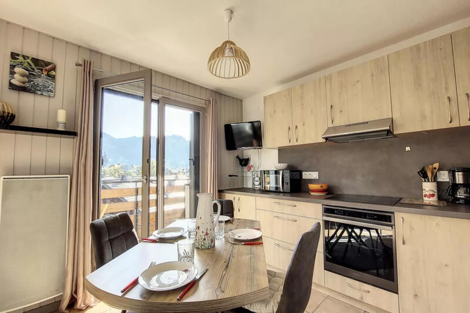 Appartements à Montriond-Eetkamer