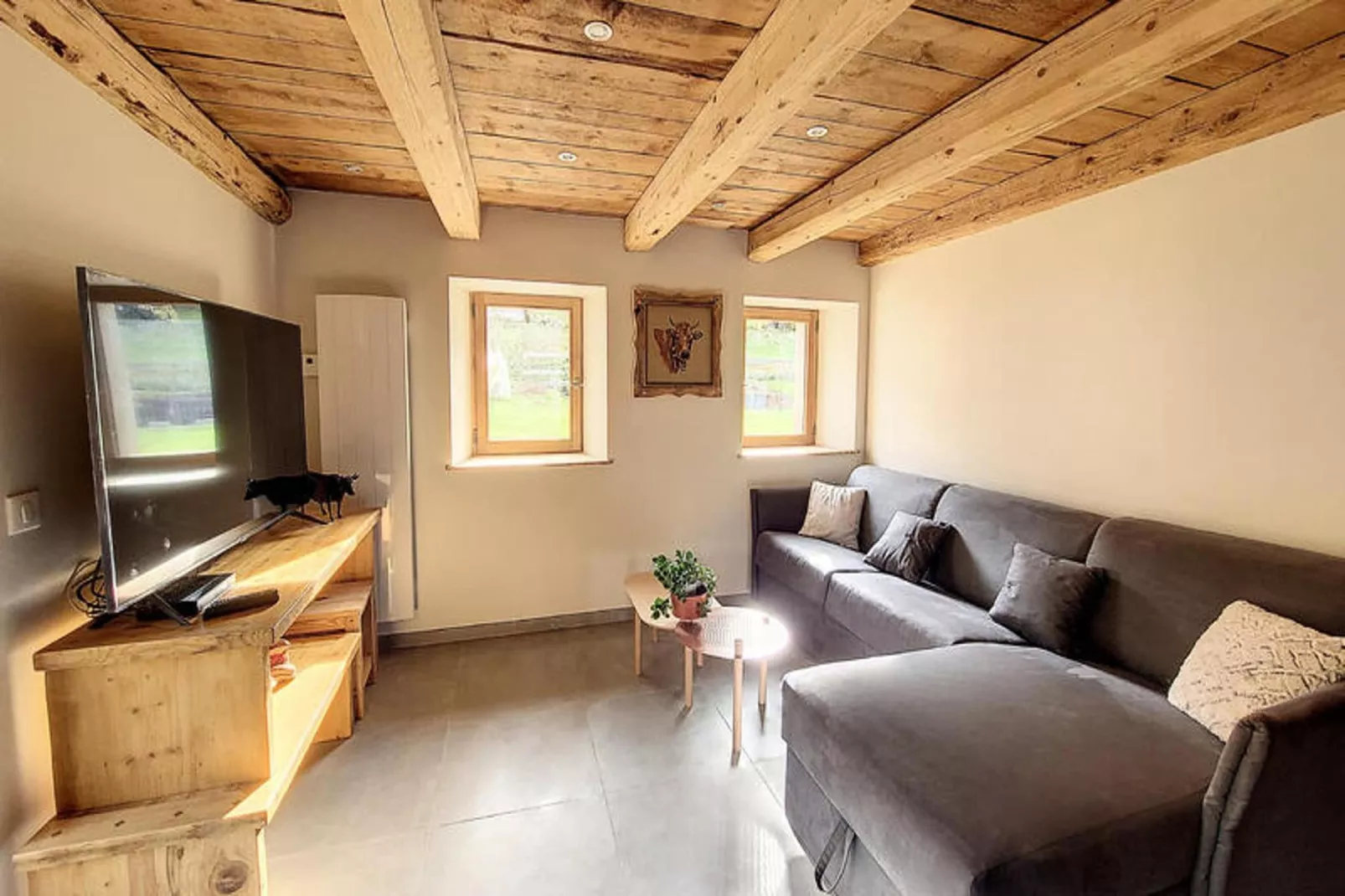 Appartements à Saint Jean d'Aulps-Woonkamer