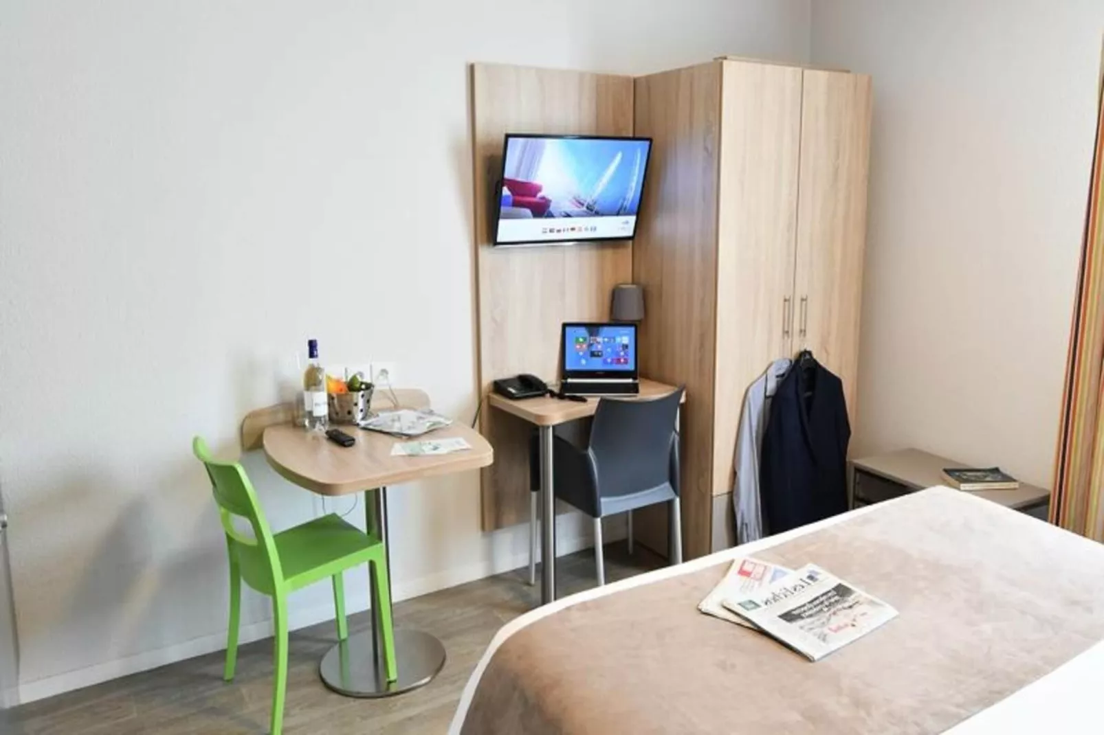 Appart'Hôtel Mer & Golf Bordeaux Bassins à Flot***-Slaapkamer