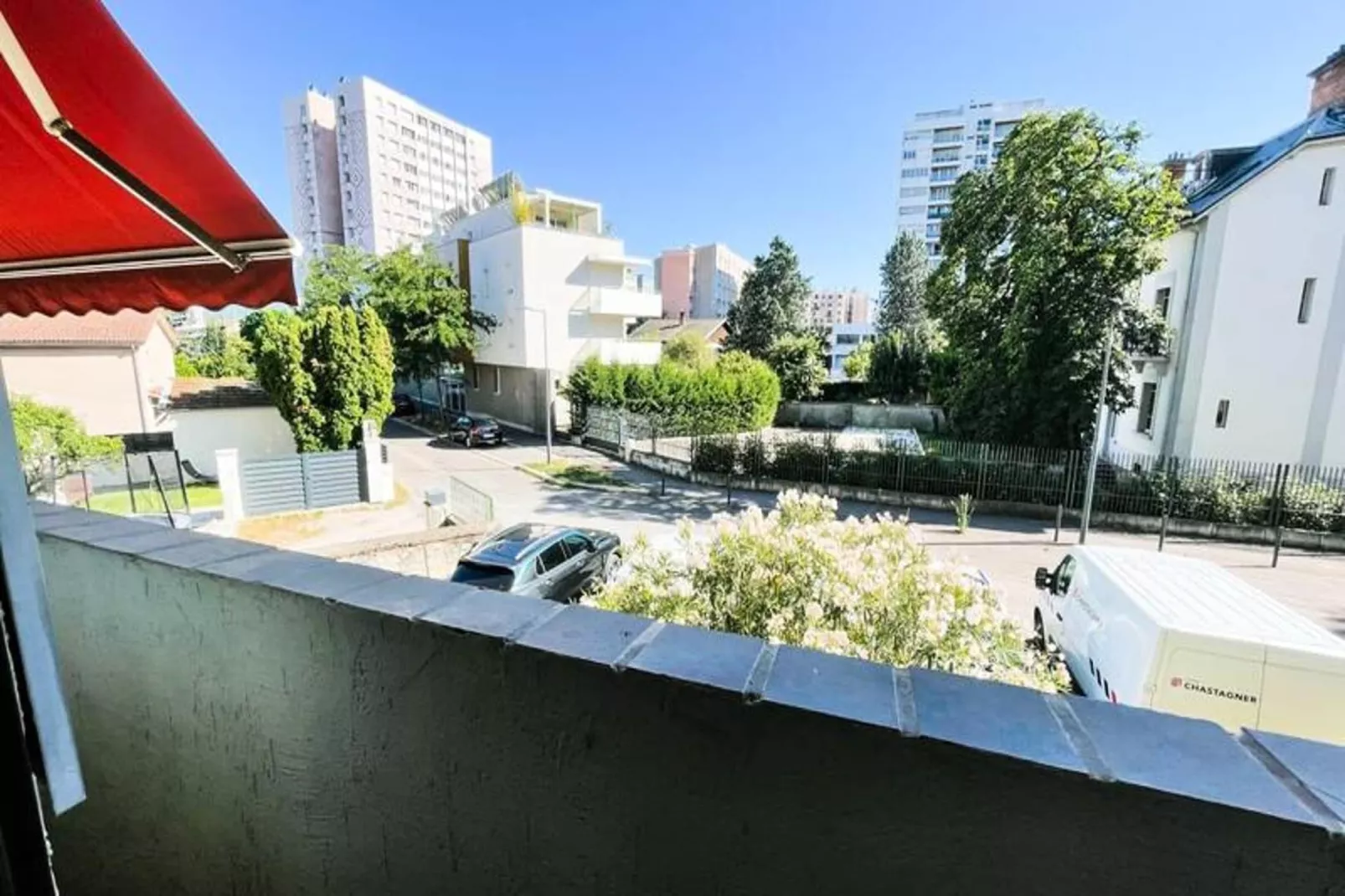 La Pause Grenobloise  - Studio - Balcon-Uitzicht zomer