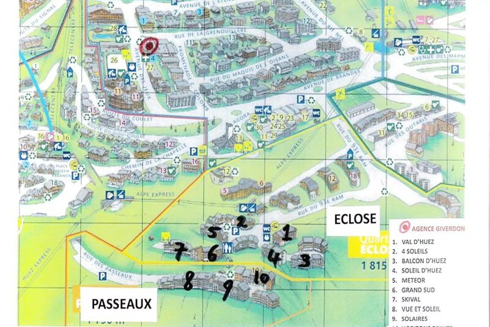 Résidence Solaires-Faciliteiten