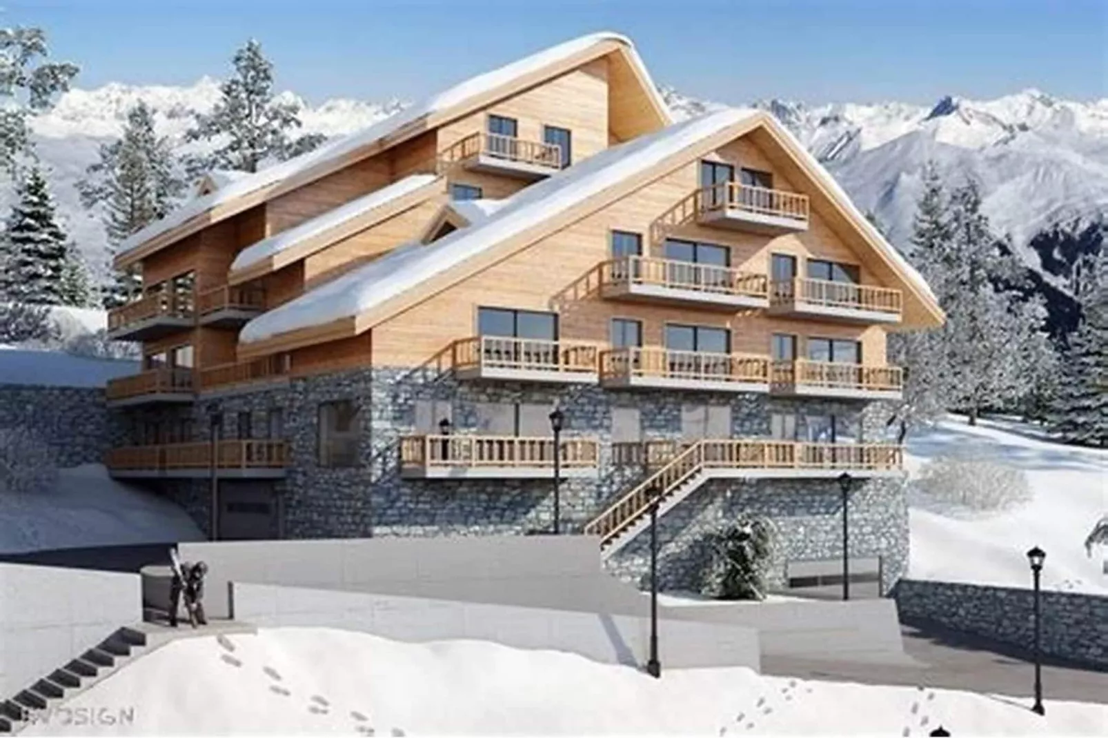 Résidence Pleiades-Gebied winter 5km