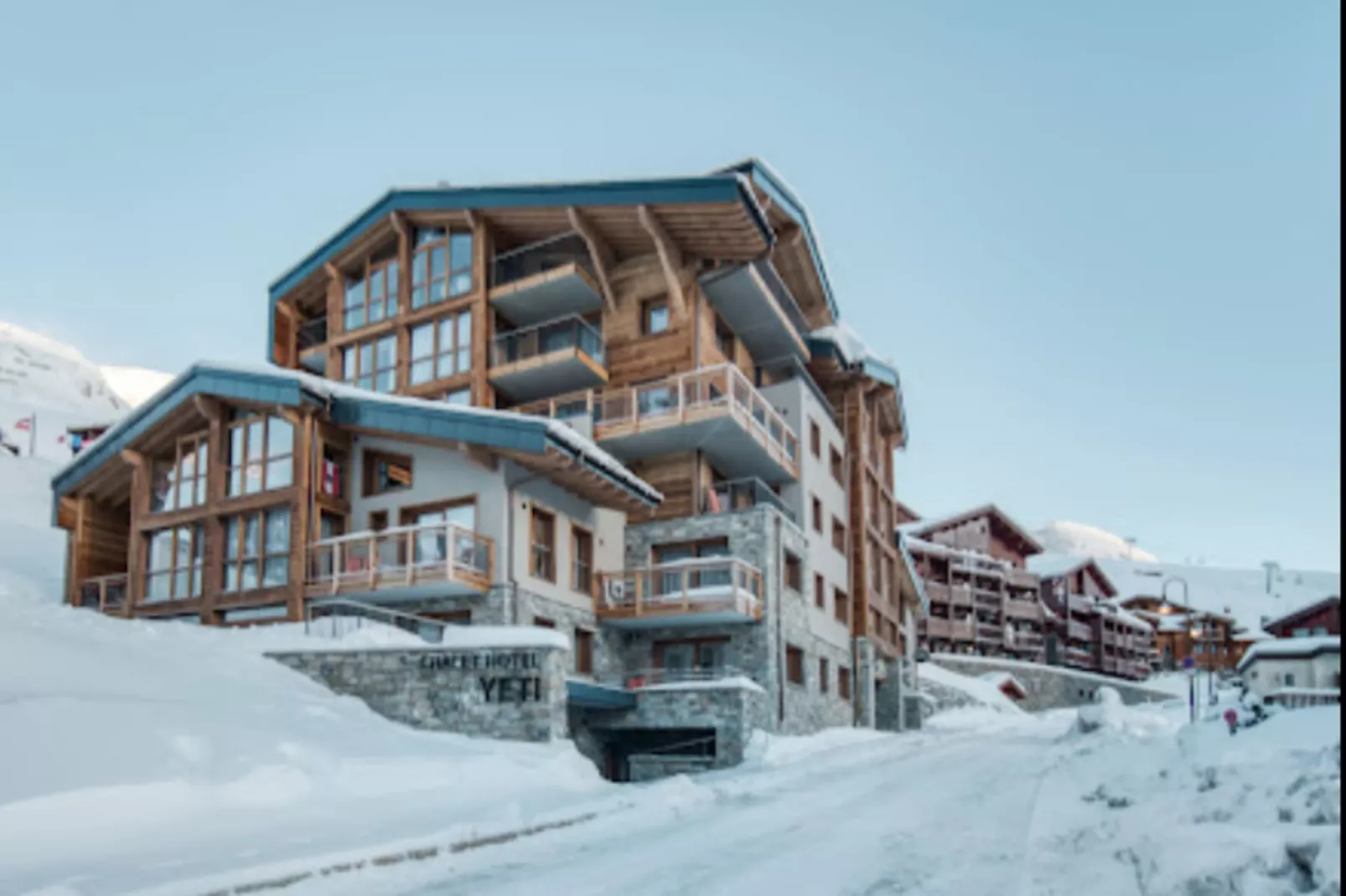Chalet Les Triolets-Gebied winter 1km