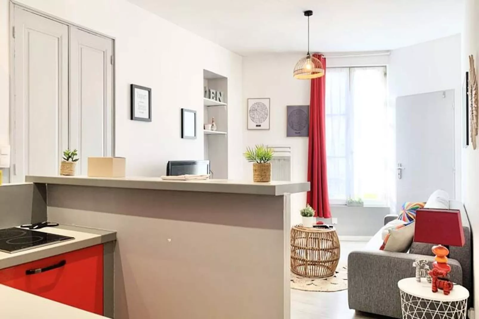 | Petit Paris 💋 | Studio Calme Tout &eacute;quip&eacute;-Keuken