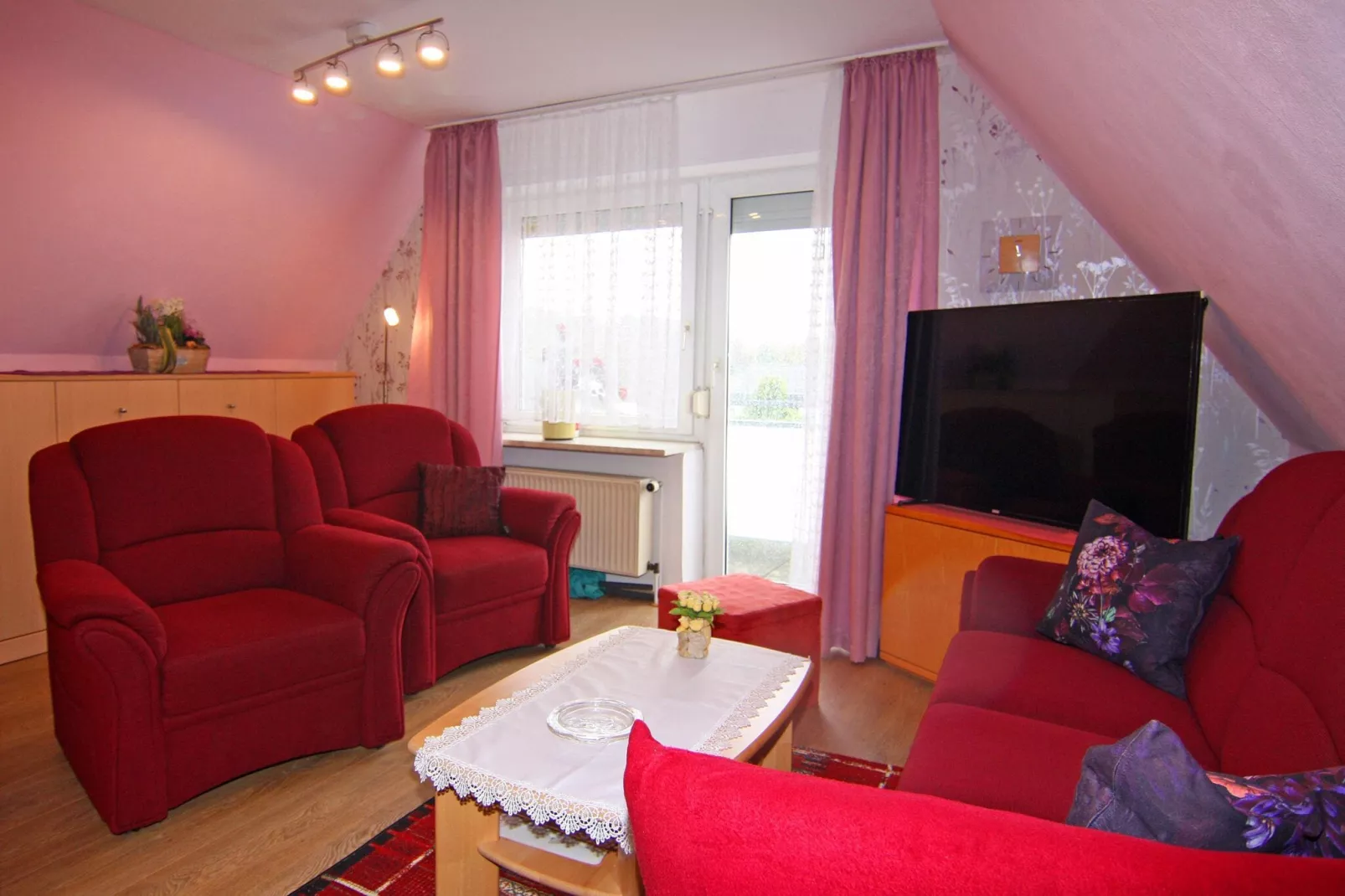 Apartments Stapel, Büsum-App.4 / 2 Raum App im OG, 42qm-Woonkamer