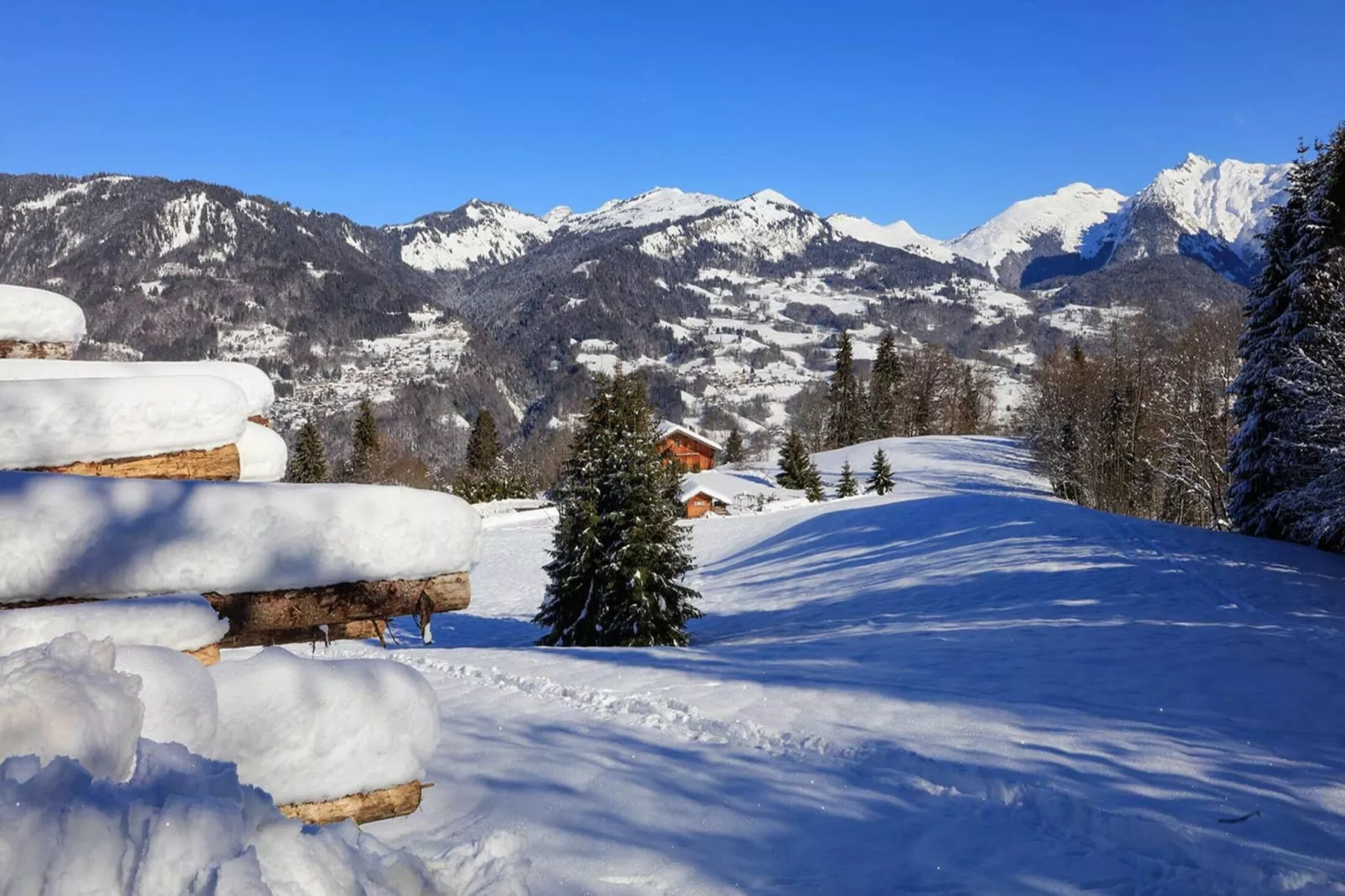 Chalet Bonfils-Gebied winter 20km