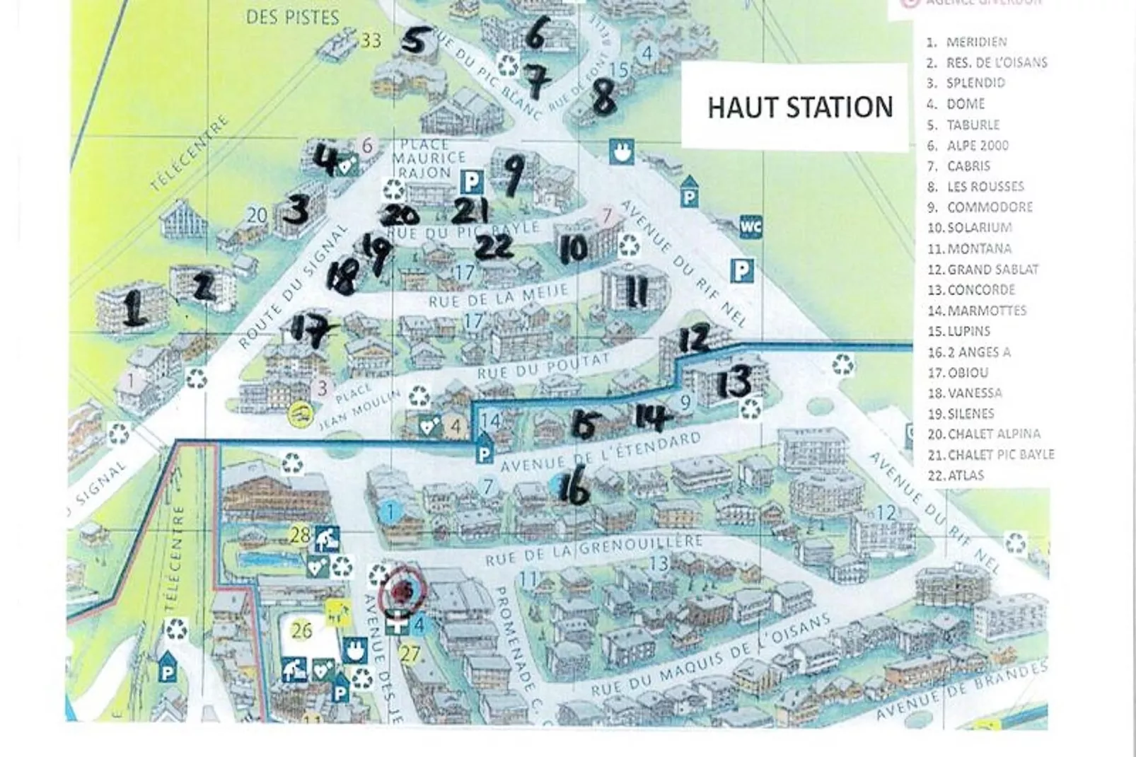 Résidence Alpe 2000-Uitzicht winter