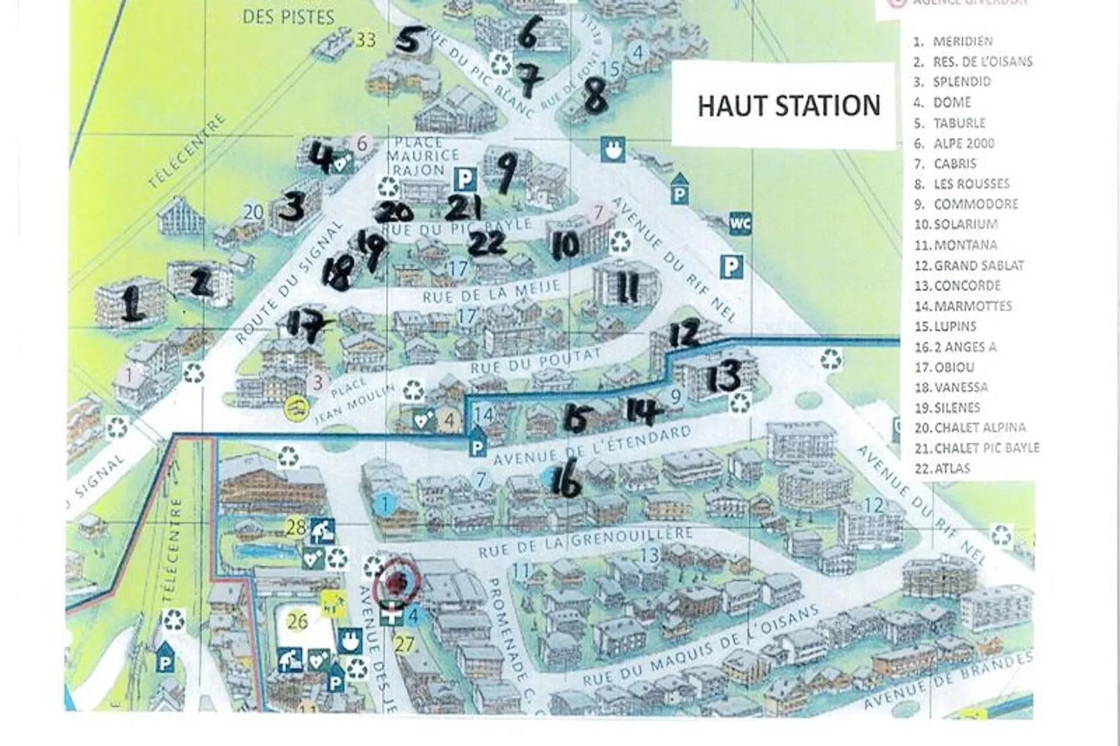 Résidence Taburle-Gebied winter 5km