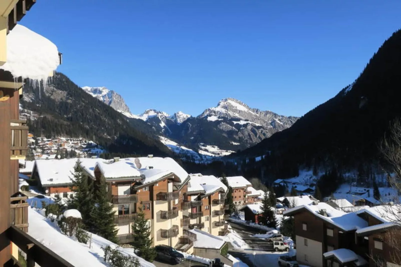 Résidence Chaumiere Des Neiges-Uitzicht winter