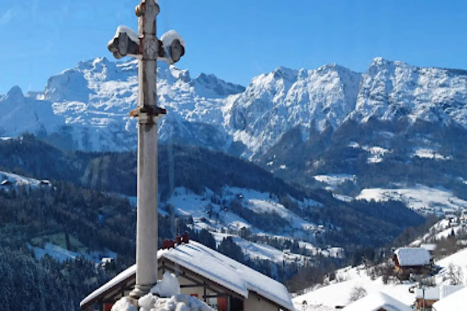 Résidence Les Ecrins-Gebied winter 1km