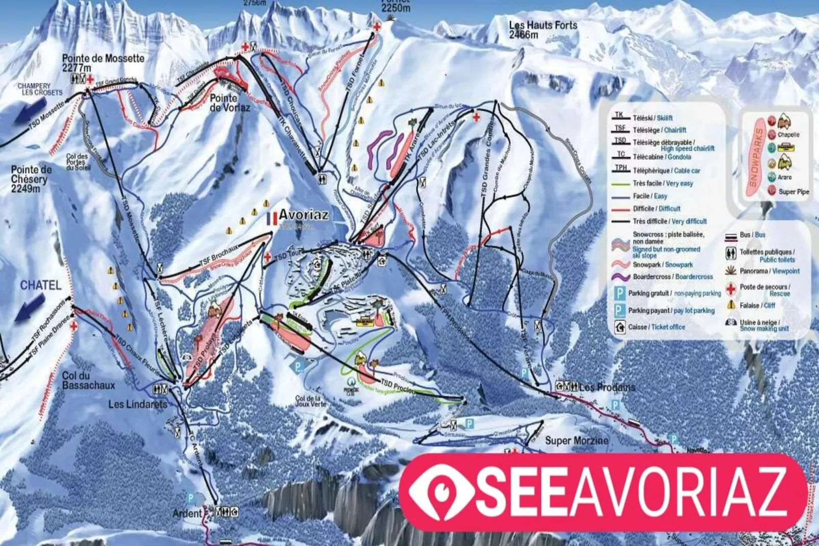 Résidence Les Fontaines Blanches - maeva Home-Gebied winter 1km