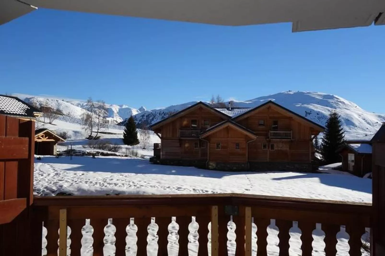 Résidence Maeva Les Melezes-Uitzicht winter