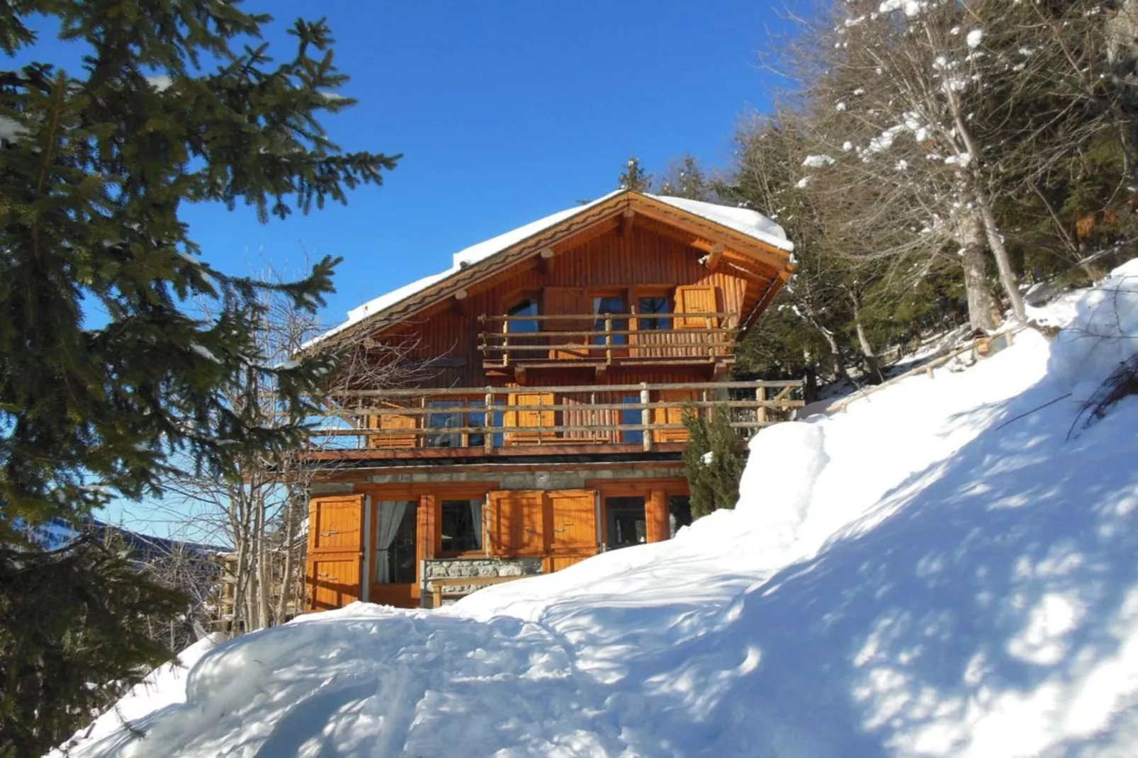 Résidence Les Myrtilles-Gebied winter 5km