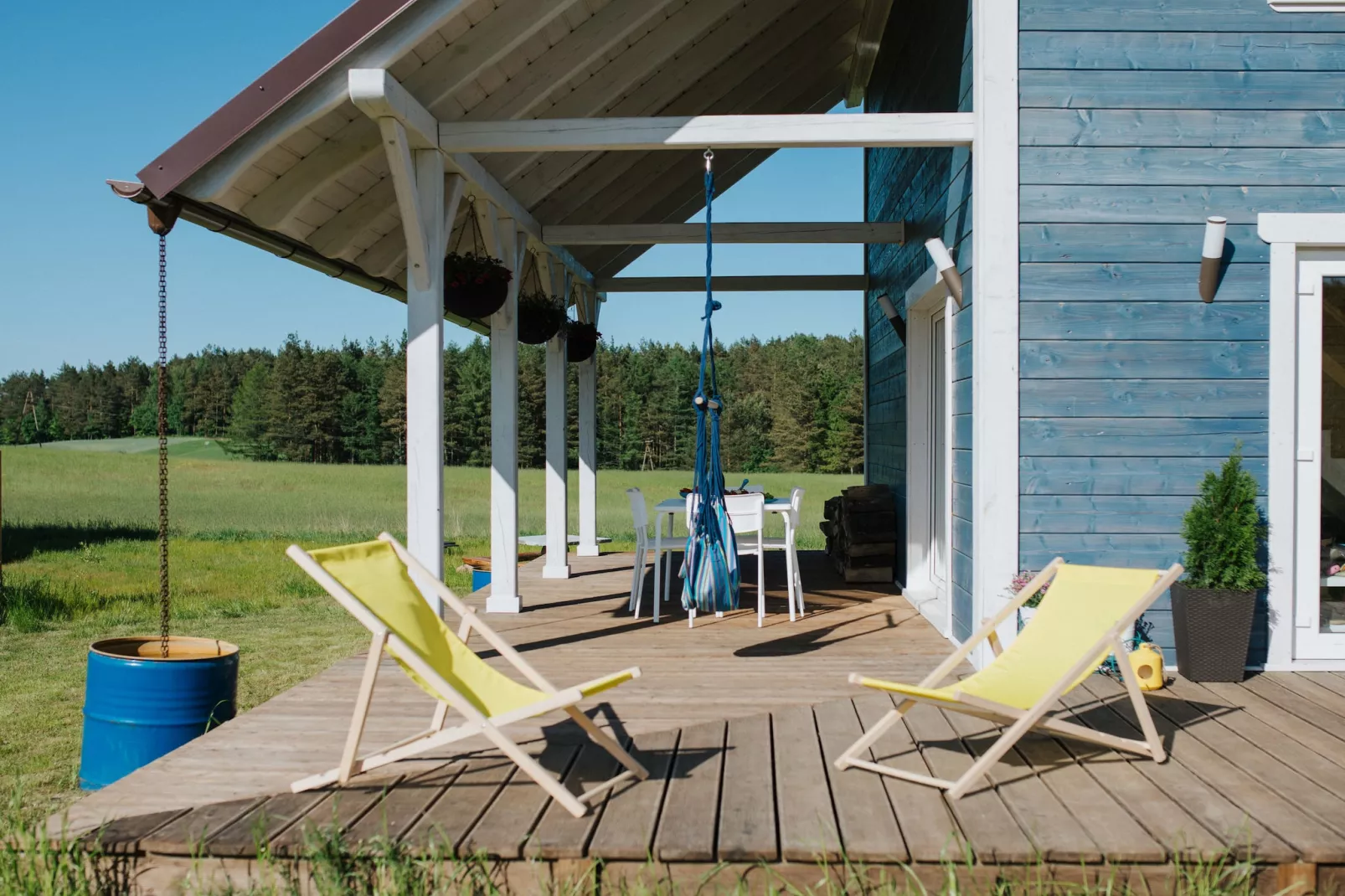 White Heron-Terrasbalkon