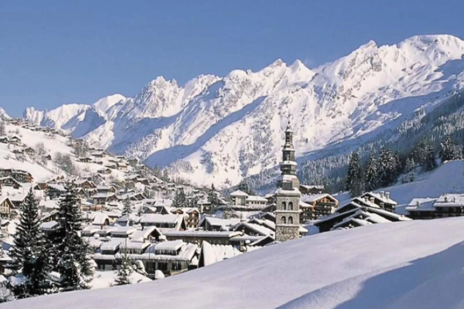 Appartements à La Clusaz-Uitzicht winter